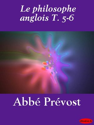 cover image of Le philosophe anglois, Volume 5 - 6